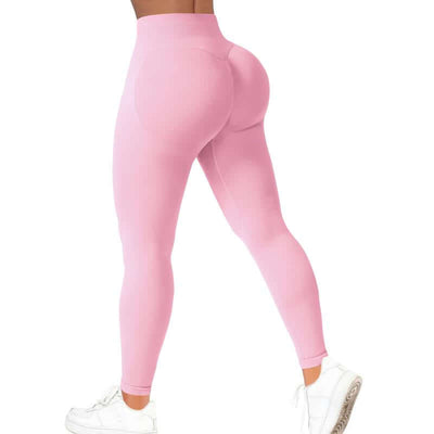 JGS1996 Women‘S Seamless Impact Gym Leggings Hidden Scrunch Butt Lifting Leggings Booty Workout Tights Mid Low Waist Tummy Control Compression Fitness