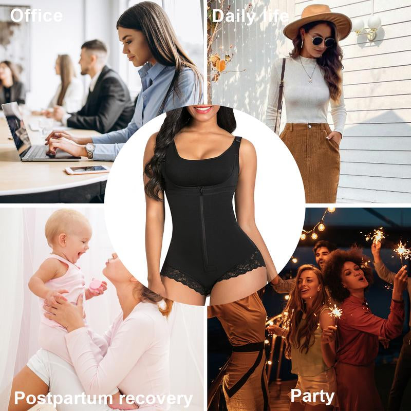 SHAPERX Colombian Tummy Control Shapewear Bodysuit