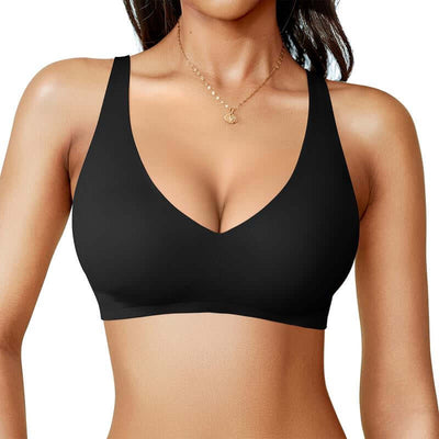 Sujetador OYV sin aros ni costuras. Ligero, cómodo y transpirable. Ideal para uso diario, brinda soporte y libertad sin presión.